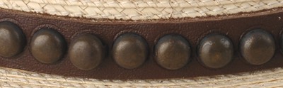 Old West Leather Hatband with Buckle