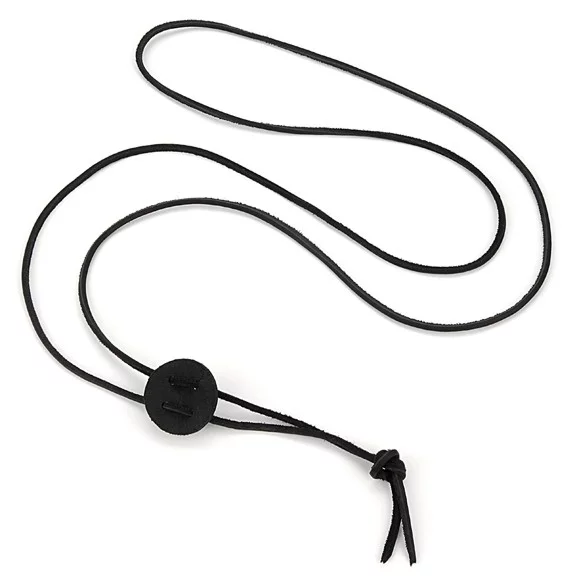 Leather Stampede String, Black