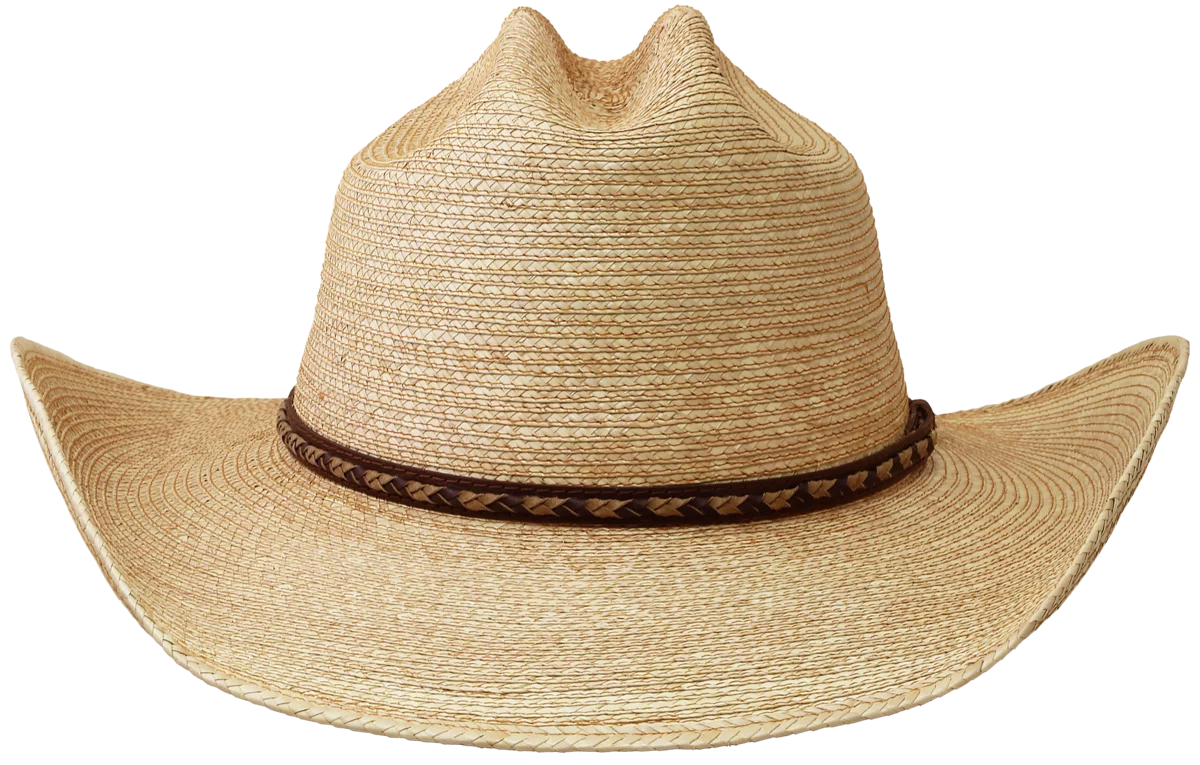 KEIMEN ×TGM HAT 4 Inch Brim, Oak Palm Cattleman