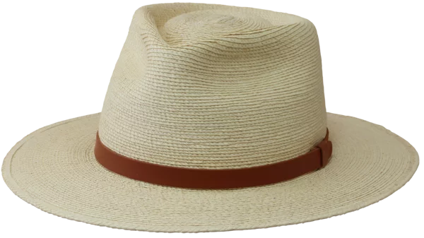 3 Inch Guatemalan Fine Palm Teardrop w 5/8 Inch Leather Band